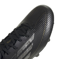adidas F50 League Iron Nop Football Shoes (SG) Black Grey Gold