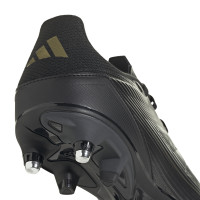 adidas F50 League Iron Nop Football Shoes (SG) Black Grey Gold