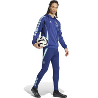 adidas Arsenal Track Hoodie Tracksuit 2024-2025 Dark Blue Light Blue