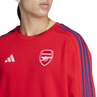 adidas Arsenal DNA Crew Sweater 2024-2025 Rood Donkerblauw