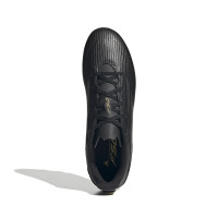 adidas F50 Club Gras / Kunstgras Voetbalschoenen (MG) Zwart Grijs Goud