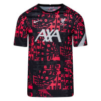 Nike Liverpool FC Dry Strike Trainingsshirt Pre-Match CL 2020-2021 Zwart Rood