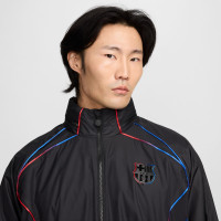 Nike FC Barcelona Repel Rain coat 2024-2025 Black Red Blue