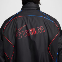 Nike FC Barcelona Repel Rain coat 2024-2025 Black Red Blue