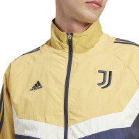 adidas Juventus Culturewear Woven Training Jacket 2024-2025 Yellow Dark Blue