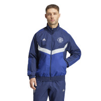 adidas Manchester United Culturewear Woven Training Jacket 2024-2025 Dark Blue