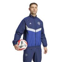 adidas Manchester United Culturewear Woven Training Jacket 2024-2025 Dark Blue