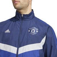 adidas Manchester United Culturewear Woven Training Jacket 2024-2025 Dark Blue