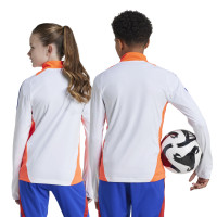 adidas Tiro 24 Training sweater 1/4-Zip Kids White Blue Red Orange