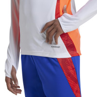 adidas Tiro 24 Training sweater 1/4-Zip Kids White Blue Red Orange