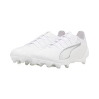 PUMA Ultra 5 Ultimate Gras Voetbalschoenen (FG) Wit Zilver