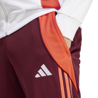 adidas AS Roma Trainingspak Full-Zip 2024-2025 Wit Bordeauxrood Oranje