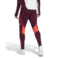 adidas AS Roma Trainingspak 1/4-Zip 2024-2025 Wit Bordeauxrood Oranje