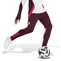 adidas AS Roma Trainingsbroek 2024-2025 Bordeauxrood Oranje