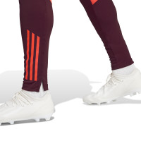 adidas AS Roma Trainingspak 1/4-Zip 2024-2025 Wit Bordeauxrood Oranje