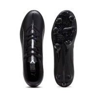 PUMA Ultra 5 Play Grass/Artificial Grass Football Boots (MG) Black White