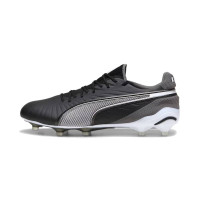 PUMA King Ultimate Grass/Artificial Grass Football Shoes (MG) Black White Grey