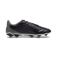 PUMA King Pro Grass/Artificial Grass Football Shoes (MG) Black White Grey