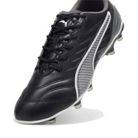 PUMA King Pro Grass/Artificial Grass Football Shoes (MG) Black White Grey