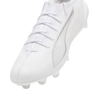 PUMA Ultra 5 Ultimate Gras Voetbalschoenen (FG) Wit Zilver