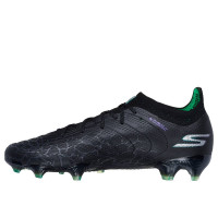 Skechers SKX_1.5 Elite Gras Voetbalschoenen (FG) Zwart Zilver