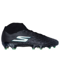 Skechers SKX_1.5 Elite High Gras Voetbalschoenen (FG) Zwart Zilver