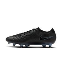 Nike Tiempo Legend 10 Elite Iron-Nop Football Shoes (SG) Anti-Clog Black Dark Green