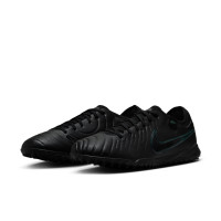 Nike Tiempo Legend 10 Pro Turf Football Shoes (TF) Black Dark Green