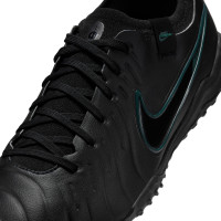 Nike Tiempo Legend 10 Pro Turf Football Shoes (TF) Black Dark Green