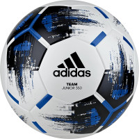 adidas Team 350 gram maat 4 Voetbal Kids Wit Zwart Blauw Zilver