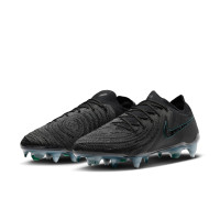 Nike Phantom GX II Elite Iron Stud Football Shoes (SG) Anti-Clog Black Dark Green