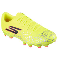 Skechers SKX_1.5 Academy Gras Voetbalschoenen (FG) Geel Oranje Zwart