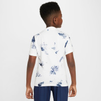 Nike Paris Saint-Germain Pre-Match Trainingsshirt 2024-2025 Kids Wit Donkerblauw Rood