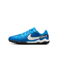 Nike Tiempo Legend 10 Academy Turf Football Boots (TF) Kids Blue White Black
