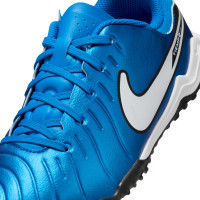 Nike Tiempo Legend 10 Academy Turf Football Boots (TF) Kids Blue White Black