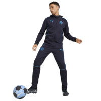 PUMA Manchester City Casuals Vest 2024-2025 Donkerblauw Blauw