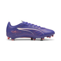 PUMA Ultra 5 Play Grass/Artificial Grass Football Boots (MG) Purple White
