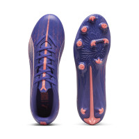 PUMA Ultra 5 Play Grass/Artificial Grass Football Boots (MG) Purple White