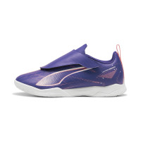 PUMA Ultra 5 Play V Indoor Football Boots (IN) Kids Purple Light Pink White
