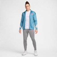 Nike Atletico Madrid Strike Trainingsbroek 2024-2025 Grijs Lichtblauw Rood