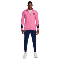 Nike Atletico Madrid Strike Full-Zip Tracksuit 2024-2025 Pink Dark Blue