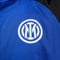 Nike Inter Milan Woven Trainingspak Hooded 2024-2025 Blauw Zwart Wit