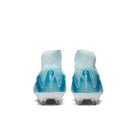 Nike Zoom Mercurial Superfly 10 Academy Iron Nop Football Shoes (SG) Anti-Clog Light Blue
