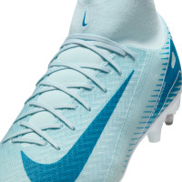 Nike Zoom Mercurial Superfly 10 Academy Iron Nop Football Shoes (SG) Anti-Clog Light Blue