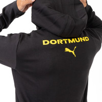 PUMA Borussia Dortmund Casuals Full-Zip Tracksuit 2024-2025 Black Yellow
