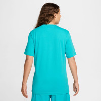 Nike Sportswear Club T-Shirt Turquoise Wit
