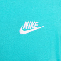 Nike Sportswear Club T-Shirt Turquoise Wit