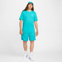 Nike Sportswear Club T-Shirt Turquoise Wit