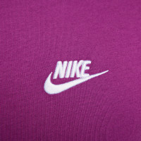 Nike Sportswear Club T-Shirt Paars Wit