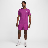 Nike Sportswear Club T-Shirt Paars Wit